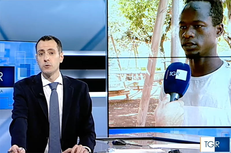 il servizio della TgrSicilia su Alessandro e Touray