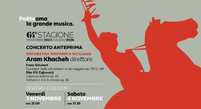 La Sinfonica torna al Golden per il Concerto anteprima diretto da Aram Khacheh