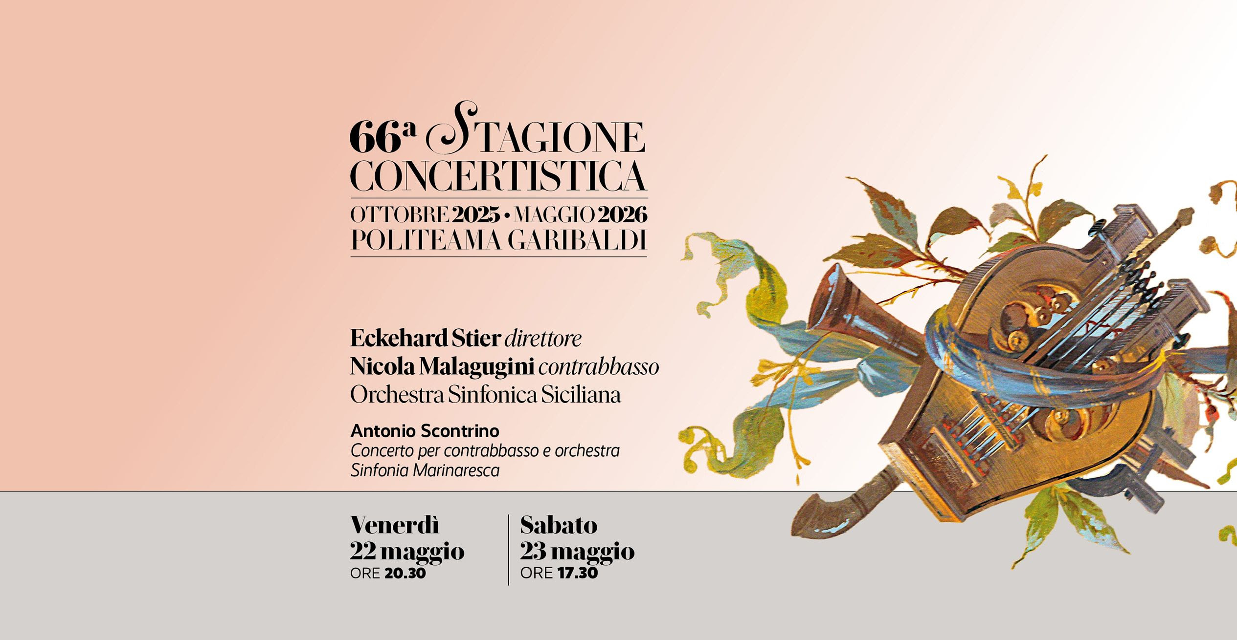  Eckehard Stier dirige l’Omaggio a Antonio Scontrino con Nicola Malagugini al contrabbasso