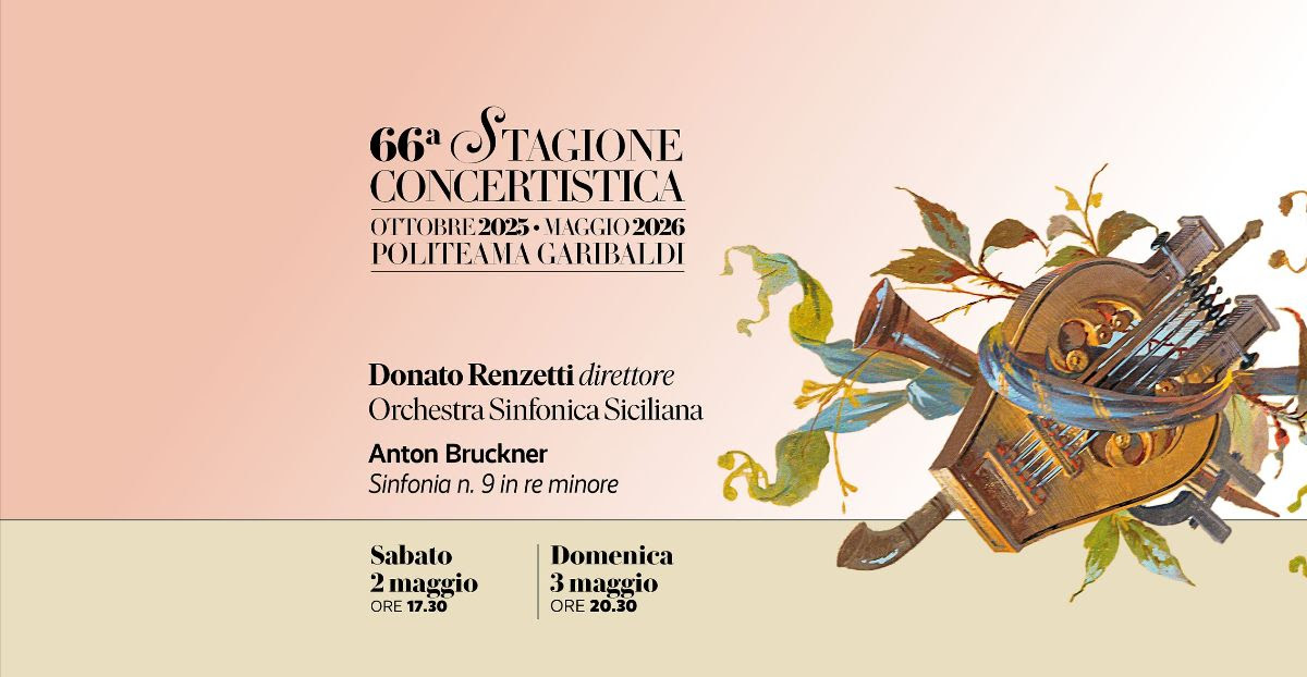 Al Politeama Garibaldi la monumentale Nona di Bruckner diretta da Donato Renzetti