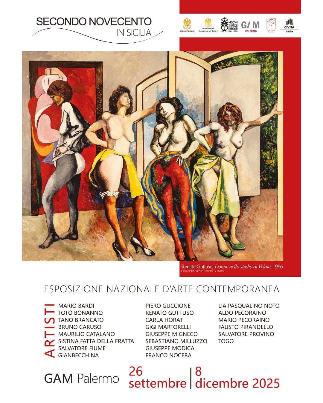 Palermo celebra l’arte del Secondo Novecento in Sicilia Immagine Palermo celebra l’arte del Secondo Novecento in Sicilia